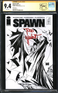 Spawn (1992) #230 Sketch Cover CGC Signature Series 9.4 NM Signed Todd McFarlane