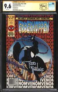 Amazing Spider-Man (1963) #300 Norwegian Edition CGC Signature Series 9.6 NM+ Signed Todd McFarlane