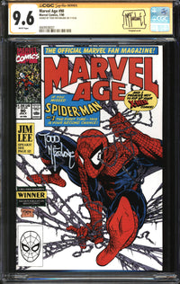 Marvel Age (1983) #90 CGC Signature Series 9.6 NM+ Signed Todd McFarlane
