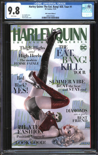 Harley Quinn: The Eat. Bang! Kill. Tour (2021) #1 Natali Sanders KRS Comics Edition C CGC 9.8 NM/MT