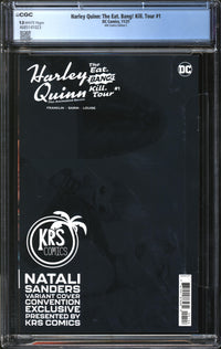 Harley Quinn: The Eat. Bang! Kill. Tour (2021) #1 Natali Sanders KRS Comics Edition C CGC 9.8 NM/MT