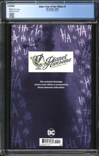 Joker: Year Of The Villain (2019) #1 Bosslogic Planet Awesome Edition B CGC 9.8 NM/MT