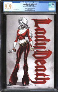 Lady Death Gallery (2019) #1 Crimson Turnaround Edition/Front CGC 9.9 MINT