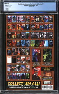 Mark Spears Monsters: The Monster & The Wolf (2025) #1 Variant Cover A22 CGC 9.8 NM/MT