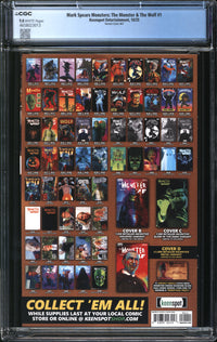 Mark Spears Monsters: The Monster & The Wolf (2025) #1 Variant Cover A67 CGC 9.8 NM/MT
