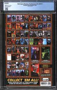 Mark Spears Monsters: The Monster & The Wolf (2025) #1 Variant Cover A88 CGC 9.8 NM/MT