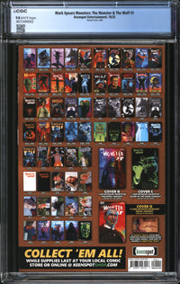 Mark Spears Monsters: The Monster & The Wolf (2025) #1 Variant Cover A88 CGC 9.8 NM/MT