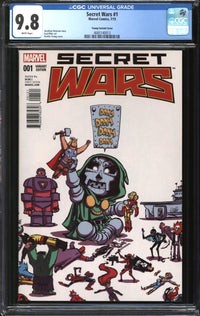 Secret Wars (2015) #1 Skottie Young Variant CGC 9.8 NM/MT