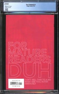 Sex Criminals (2013) #1 CGC 9.8 NM/MT