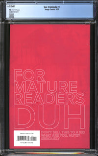 Sex Criminals (2013) #1 CGC 9.8 NM/MT