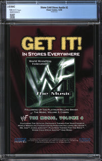 Stone Cold Steve Austin (1999) #2 Variant Cover CGC 9.8 NM/MT