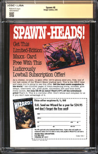 Spawn (1992) #  8 CGC x JSA Signature Series 9.2 NM- Signed Al Simmons