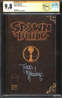 Spawn Bible (1996) #1 CGC Signature Series 9.8 NM/MT Signed Todd McFarlane