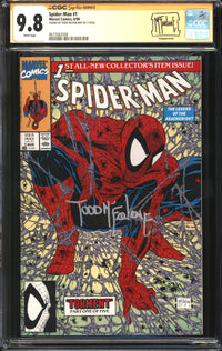 Spider-Man (1990) # 1 CGC Signature Series 9.8 NM/MT Signed Todd McFarlane