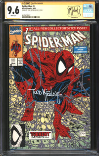 Spider-Man (1990) # 1 CGC Signature Series 9.6 NM+ Signed Todd McFarlane