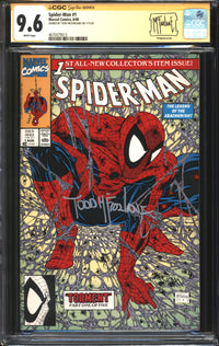 Spider-Man (1990) # 1 CGC Signature Series 9.6 NM+ Signed Todd McFarlane