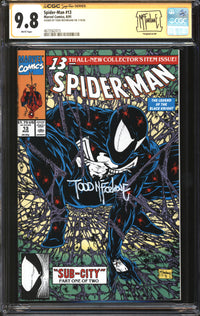 Spider-Man (1990) #13 CGC Signature Series 9.8 NM/MT Signed Todd McFarlane
