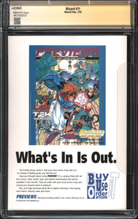 Wizard (1991) #11 CGC Signature Series 9.4 NM Signed Todd McFarlane