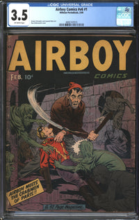Airboy Comics (1945) Vol. 6, #1 CGC 3.5 VG-