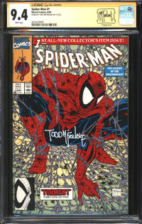Spider-Man (1990) # 1 CGC Signature Series 9.4 NM Signed Todd McFarlane