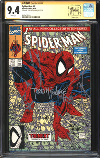 Spider-Man (1990) # 1 CGC Signature Series 9.4 NM Signed Todd McFarlane