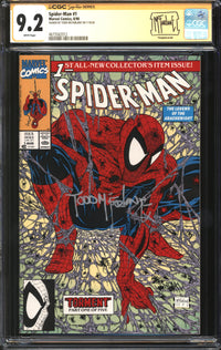 Spider-Man (1990) # 1 CGC Signature Series 9.2 NM- Signed Todd McFarlane
