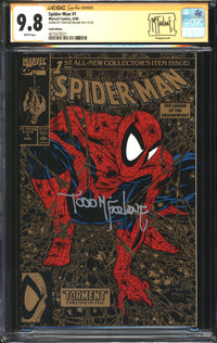Spider-Man (1990) # 1 Gold Edition CGC Signature Series 9.8 NM/MT Signed Todd McFarlane