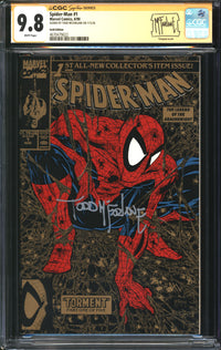 Spider-Man (1990) # 1 Gold Edition CGC Signature Series 9.8 NM/MT Signed Todd McFarlane