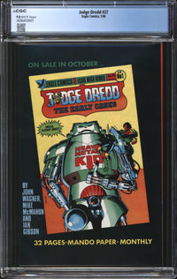 Judge Dredd (1983) #27 CGC 9.8 NM/MT