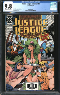 Justice League America (1987) #34 CGC 9.8 NM/MT