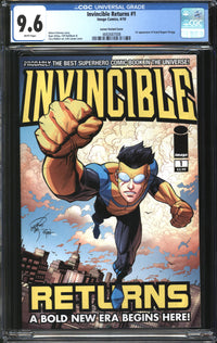 Invincible Returns (2010) #1 Erik Larsen Variant CGC 9.6 NM+