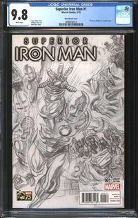 Superior Iron Man (2015) #1 Alex Ross Sketch Cover CGC 9.8 NM/MT