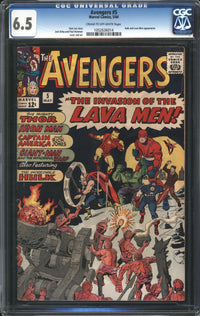 Avengers (1963) #  5 CGC 6.5 FN+