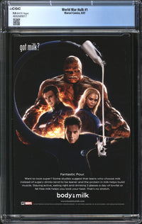 World War Hulk (2007) #1 CGC 9.8 NM/MT