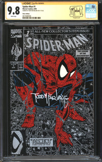 Spider-Man (1990) # 1 Silver Edition CGC Signature Series 9.8 NM/MT Signed Todd McFarlane