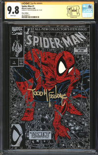 Spider-Man (1990) # 1 Poly-Bagged Silver Edition CGC Signature Series 9.8 NM/MT Signed Todd McFarlane