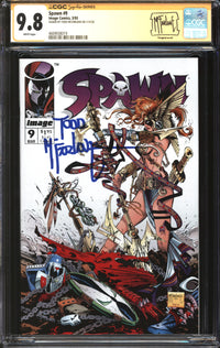 Spawn (1992) #  9 CGC Signature Series 9.8 NM/MT Signed Todd McFarlane