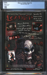 Aliens Vs. Predator: Booty (1996) #1 CGC 9.8 NM/MT