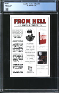 From Hell Preview Ashcan (2018) #1 CGC 9.8 NM/MT
