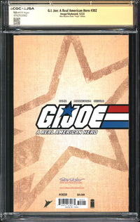 G.I. Joe, A Real American Hero (2010) #302 Mike Mayhew Studio Virgin Edition CGC x JSA Signature Series 9.8 NM/MT Signed Mike Mayhew