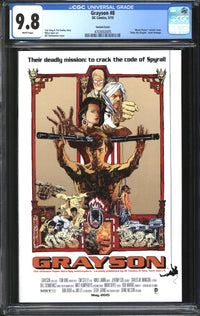 Grayson (2014) #8 Bill Siekiewicz Variant CGC 9.8 NM/MT