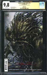Justice League Dark (2018) #12 Clayton Crain Variant CGC x JSA Signature Series 9.8 NM/MT Signed Clayton Crain