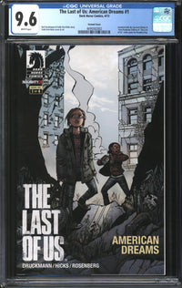 Last Of Us: American Dreams (2013) #1 Variant Cover CGC 9.6 NM+