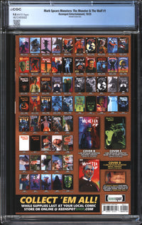 Mark Spears Monsters: The Monster & The Wolf (2025) #1 Variant Cover A22 CGC 9.8 NM/MT