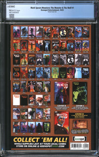 Mark Spears Monsters: The Monster & The Wolf (2025) #1 Variant Cover A22 CGC 9.8 NM/MT