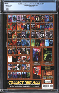 Mark Spears Monsters: The Monster & The Wolf (2025) #1 Variant Cover A22 CGC 9.8 NM/MT