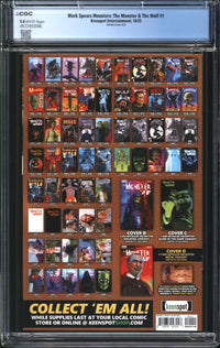 Mark Spears Monsters: The Monster & The Wolf (2025) #1 Variant Cover A22 CGC 9.8 NM/MT