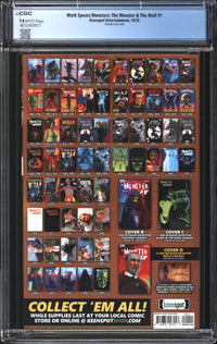 Mark Spears Monsters: The Monster & The Wolf (2025) #1 Variant Cover A66 CGC 9.8 NM/MT