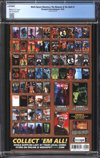 Mark Spears Monsters: The Monster & The Wolf (2025) #1 Variant Cover A70 CGC 9.8 NM/MT