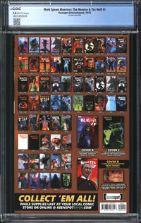 Mark Spears Monsters: The Monster & The Wolf (2025) #1 Variant Cover A88 CGC 9.8 NM/MT